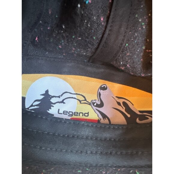 Legend Speckled Wool Blend Adjustable Cap For Adults Dark Gray With Multicolored - Picture 6 of 6